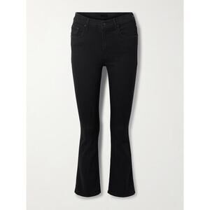 Mother Denim The Cruiser Flare Black Denim Jeans in Not Guilty Sz 26